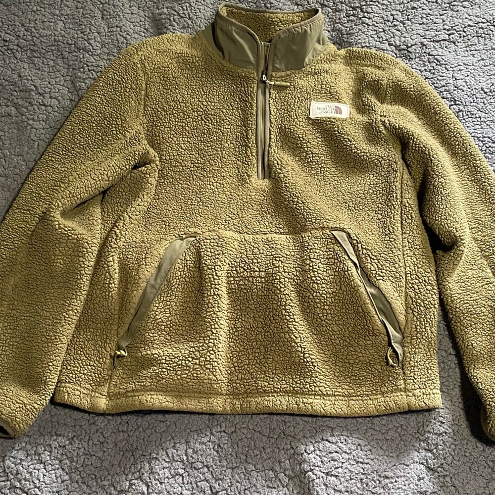 The North Face Campshire Pullover Men's Burnt Olive Green medium